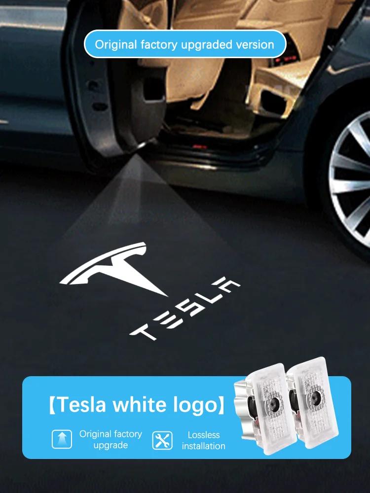 

For Tesla Model 3 Model Y Model X Model S Car Door Projector Ghost Shadow Welcome Light Accessories