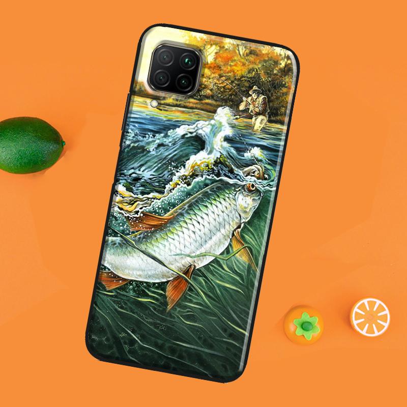 Fish Fishing Case For Honor 50 Pro 8X 9X Cover For Huawei P30 P40 P20 Lite Nova 5T P Smart 2019 2021