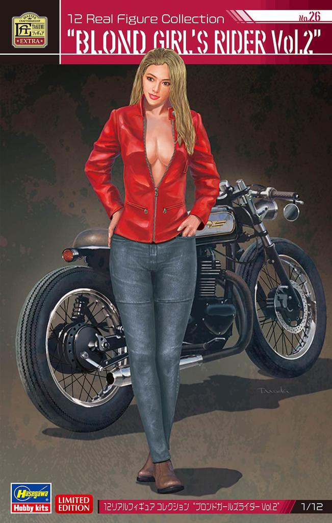 Hasegawa Real Figure Collection Blonde Girls Rider Unpainted Resin Kit SP547 1/12 No.26 Vol.2