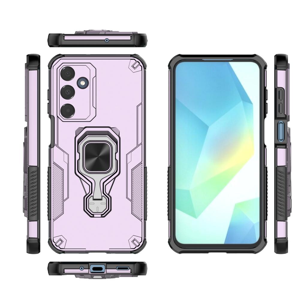 For Samsung Galaxy A35 5G Case Rotatable Ring Kickstand PC+TPU Shockproof Phone Cover