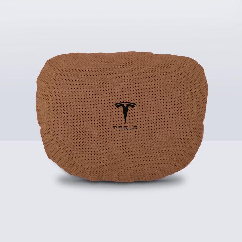 Tesla Model 3/Y Suede Maybach Headrests, Neck & Lumbar Supports