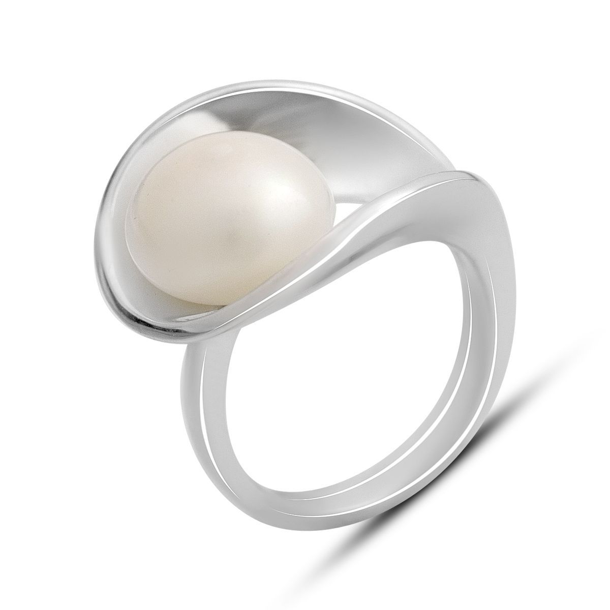 

Срібна каблучка з натуральними перлами, вага виробу 8,22 гр (2175650) 17.5 білий