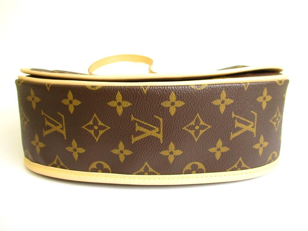 Authentic LOUIS VUITTON Monogram Brown Leather Crossbody Bag Menil Montan PM #9721  Open Box