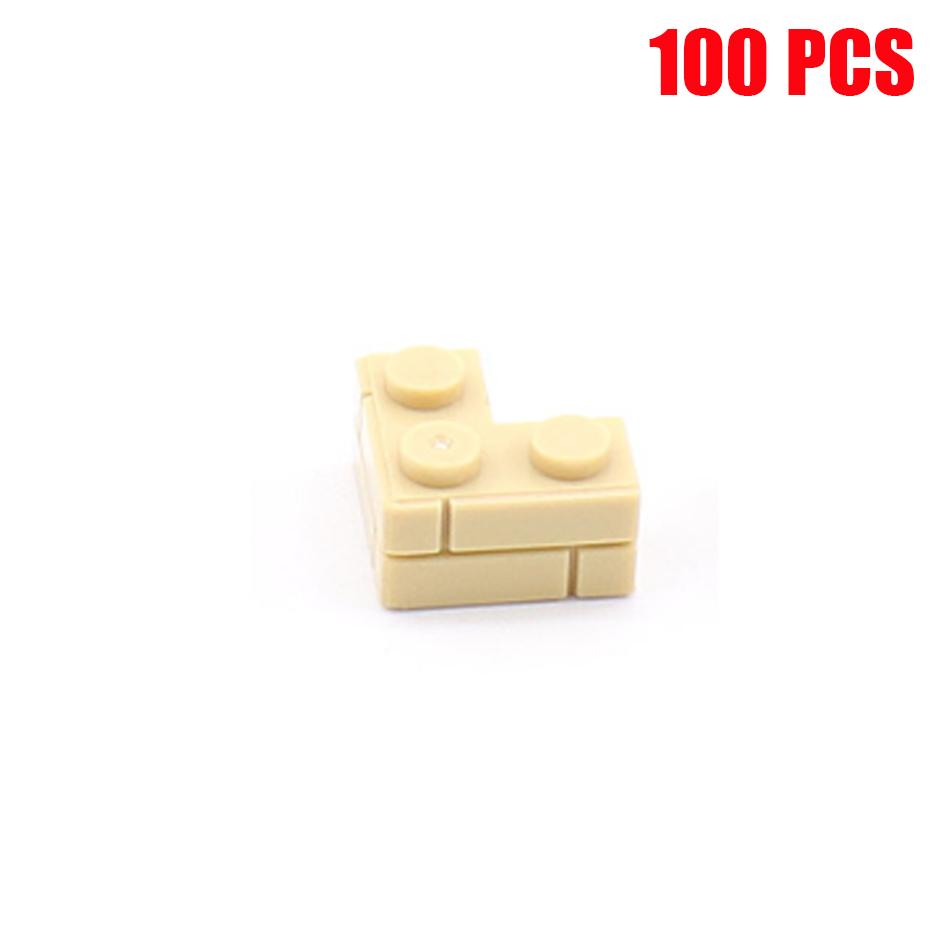 

100 шт. 1x2 точки городская стена кирпичи MOC строительные блоки для дома аксессуары совместимые детали 98283 развивающие детские игрушки «сделай сам»