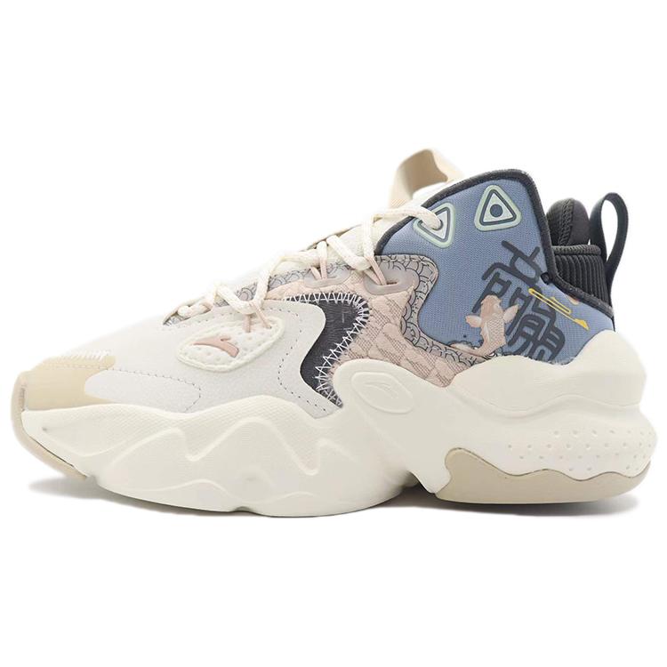 

New Anta Bastard Peak Slip-Resistant Cushioning Wear-Resistant Low-Top Skateboard Shoes White Blue 122148080S-2 38.5