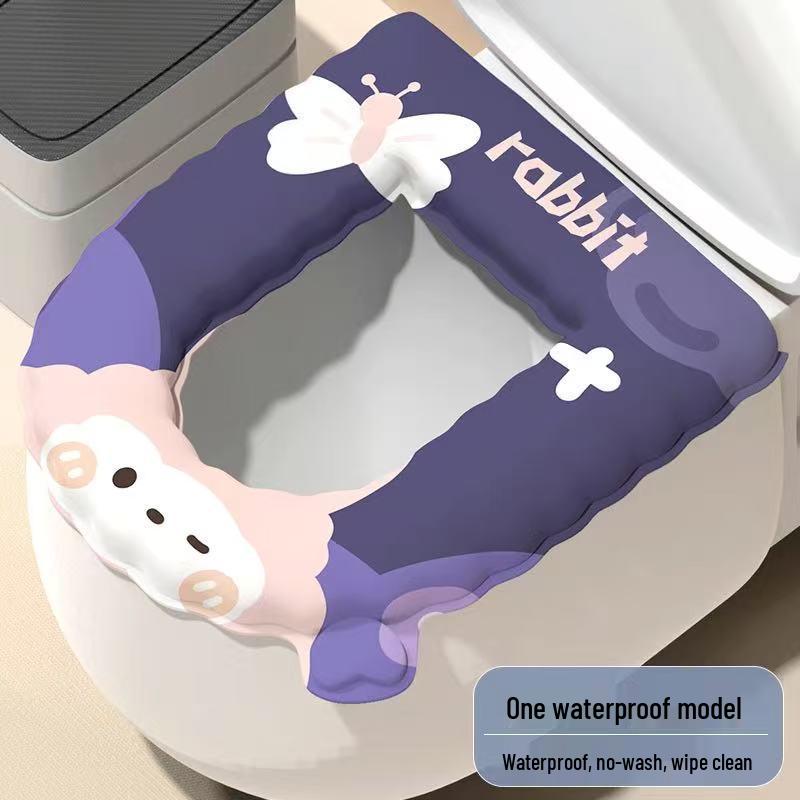 

Waterproof EVA Toilet Seat Cushion - Washable, Adhesive, and Universal for All Seasons
