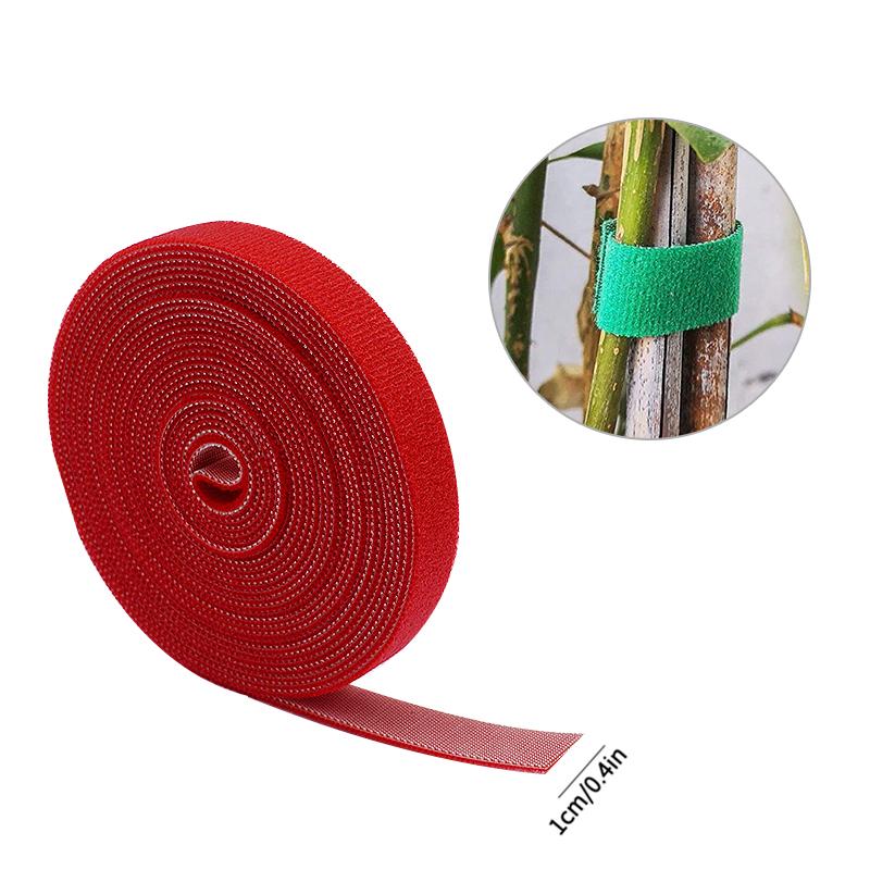 

5M Green Garden Twine Plant Ties Nylon Plant Bandage Garden Hook Loop Bamboo Cane Wrap Support Garden Accessories 5M красный