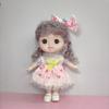 Full Body Girls' Doll with Clothes Dolly Girl Dress Up Toys Baby Doll 20cm Dress Doll  Children