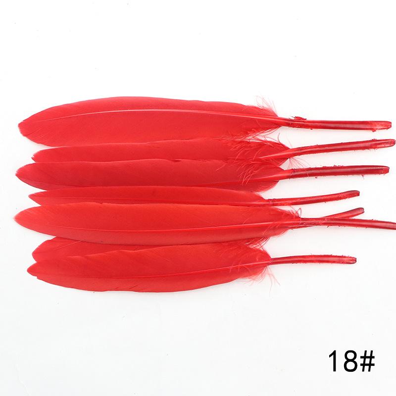 20Pcs Goose And Duck Feather Small Straight Knife 12Cm High Quality Color Diy Jewelry Material Accessories Real Hair