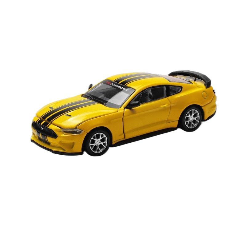 Gulf 1/42 Ford Mustang GT 2018 Assembly Modification Series Alloy Diecast Car Model Home Decoration & Computer Desktop Ornaments