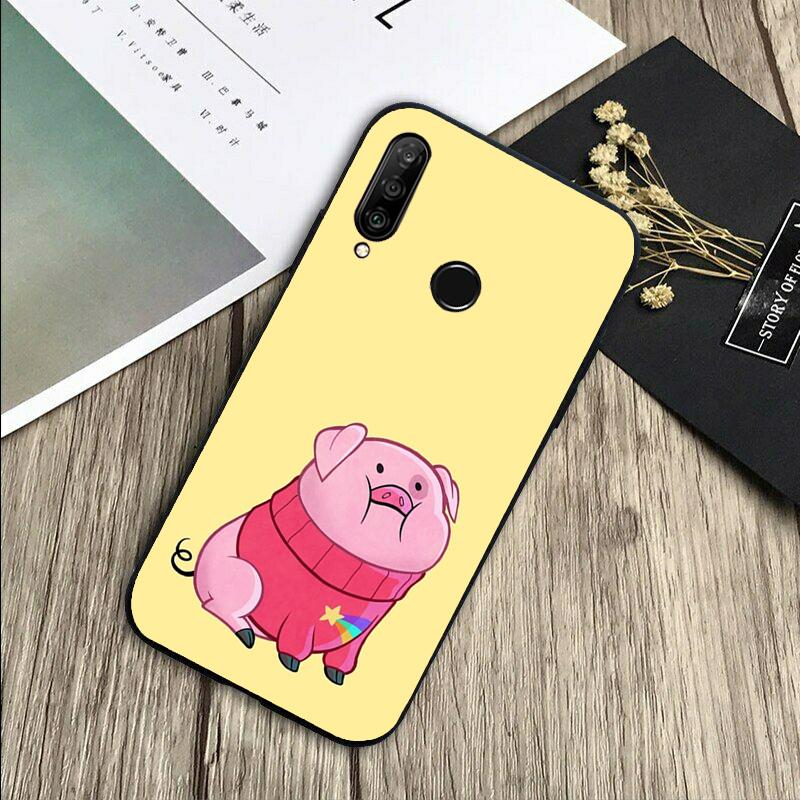 Cute PINK Kawai Pig For Huawei Nova Y72 Y73 Y90 Y70 Y60 Y91 Y61 12s 12i 11i 8i 9 10 SE P40 Lite P60 P30 Pro Case