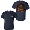 Patriotic Skull Fireman Graphic Tee Unapologetically American Skeleton Firefight