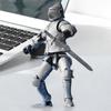 Medieval Action Figures Anime Figures Toys Movable Robot Multi-Jointed Dummys Fully Articulated Action Figures for Desk Display