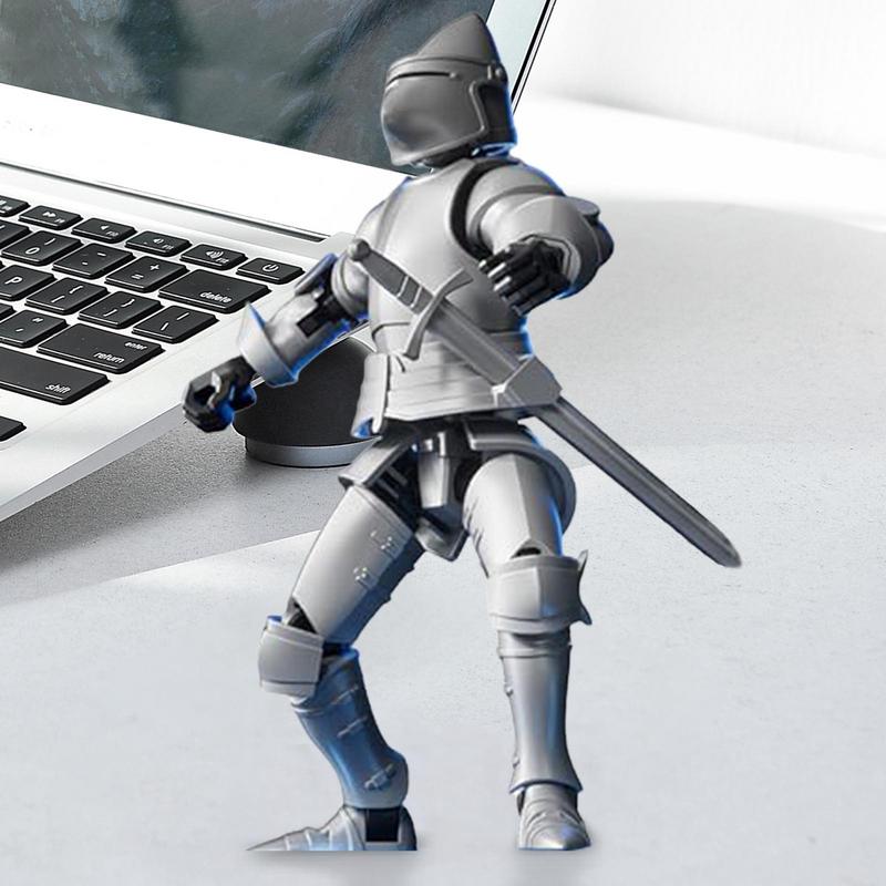 Medieval Action Figures Anime Figures Toys Movable Robot Multi-Jointed Dummys Fully Articulated Action Figures for Desk Display