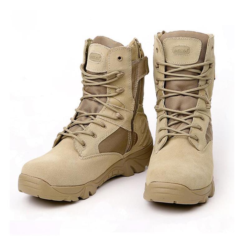 Men's Hightop Combat Waterproof Delta Desert Hiking Boots uygun