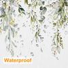 Watercolor Plant Eucalyptus Leaves Shower Curtain,Bathroom Shower Curtains Bathtub Home Decor Waterproof Fabric Machine Washable
