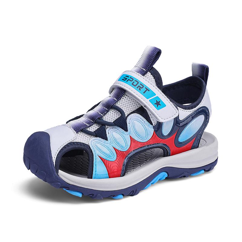 Summer Sport Sandals for Children's Boys Breathable Anti-Slip Beach Water Shoes Outdoor Anti-Bump Walking Sandails