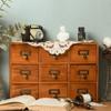 Storage Cabinet Desktop Cabinet Drawer Apothecary Cabinet Rack Drawer Storage Box  Naturalism