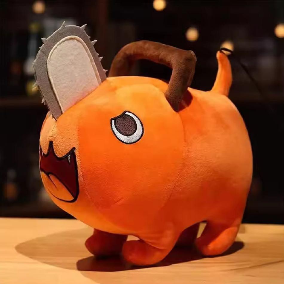 10-40cm Anime Chainsaw Man Dolls Plush Toy Cartoon Pochita Orange Dog Pillow Stuffed Soft Toy for Kids Birthday Gift