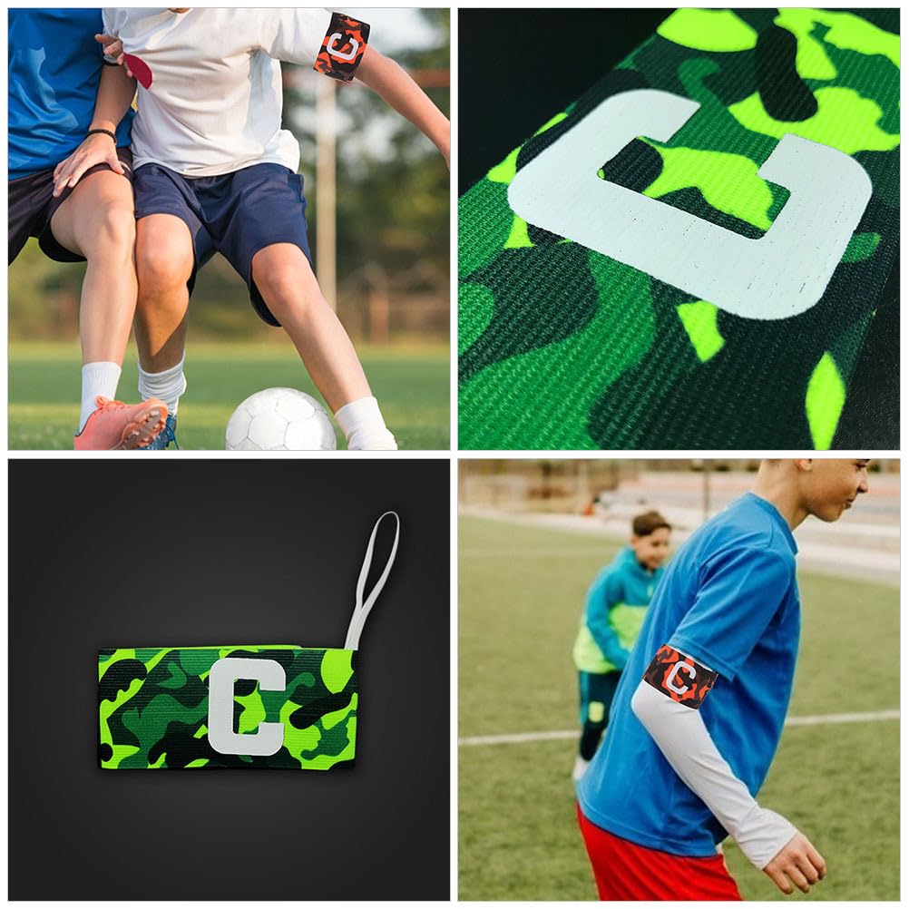 iplusmile Captain Set of Soccer Football Sports Soccer Durable Elastic Nylon for Competitions Armbands, 3, C, Armbands, Armbands, Armbands, Marks,