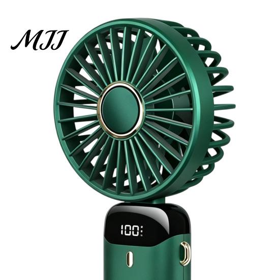 Handheld Fan for Travel Foldable Fan, Rechargeable USB Mini Desk with 5 Speed, Personal LED Display, Portable Cooling Home Office Battery