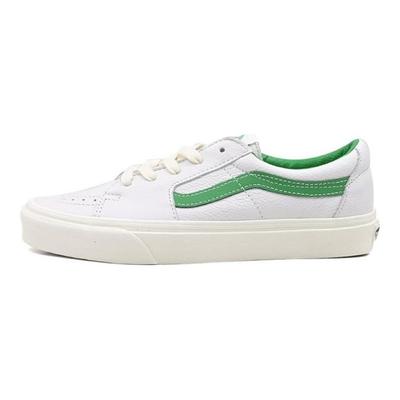 Sk8 Low Top Schnürschuhe Stoßfeste Skateschuhe Unisex Sneaker Weiß Grün VN0009QRBDU