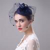 European Handmade Linen Mesh Gauze Hat Mysterious Veil Headdress Western Banquet Ladies Hat