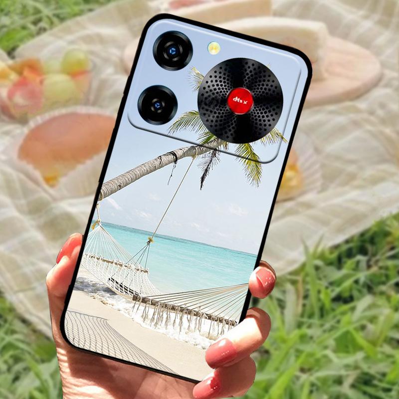 Per ZTE Nubia Custodia Musica Antiurto TPU Silicone Nero Paraurti Cover Per ZTE Nubia Custodie Telefono Musica Carina Cover Posteriore Fundas Capa