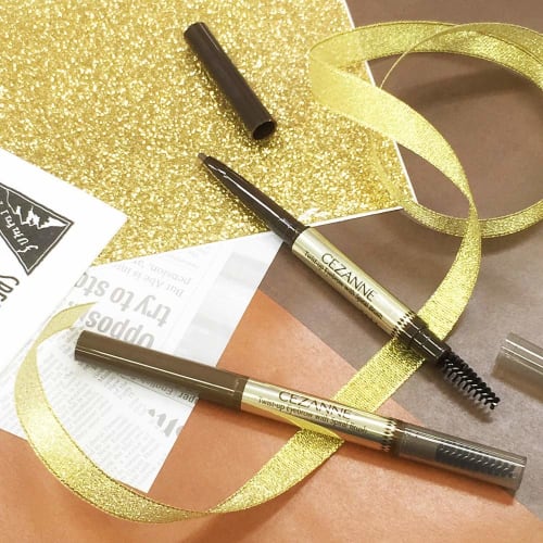 Cezanne Eyebrow with Brush 04 Deep Brown 0.23g Extension Type Waterproof Gram (x 1)