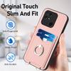 Card Holder Slots Ring Bracket Cover Phone Case For Xiaomi Redmi Turbo 3,Poco F6,Civi 4 Pro,Note 13R Pro,Note 13,Note 12,A3,Poco X6,Poco X5 Pro...
