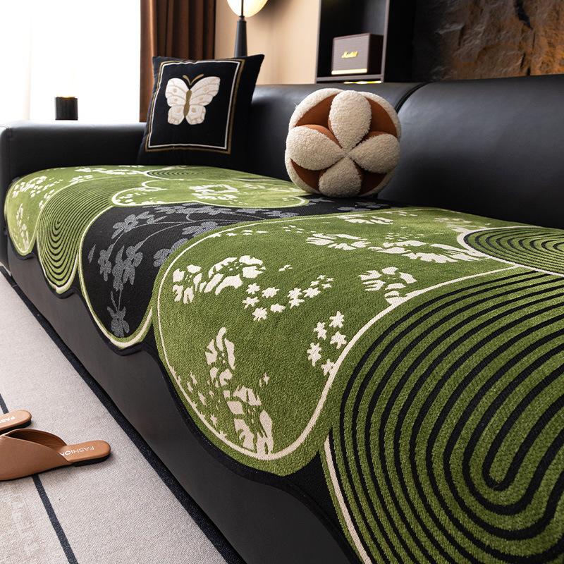 

Средневековая подушка для дивана особой формы 2025 новая всесезонная универсальная ткань для чехла дивана, устойчивая к царапинам кошек, цельная подушка для сиденья прямого ряда 90*70cm