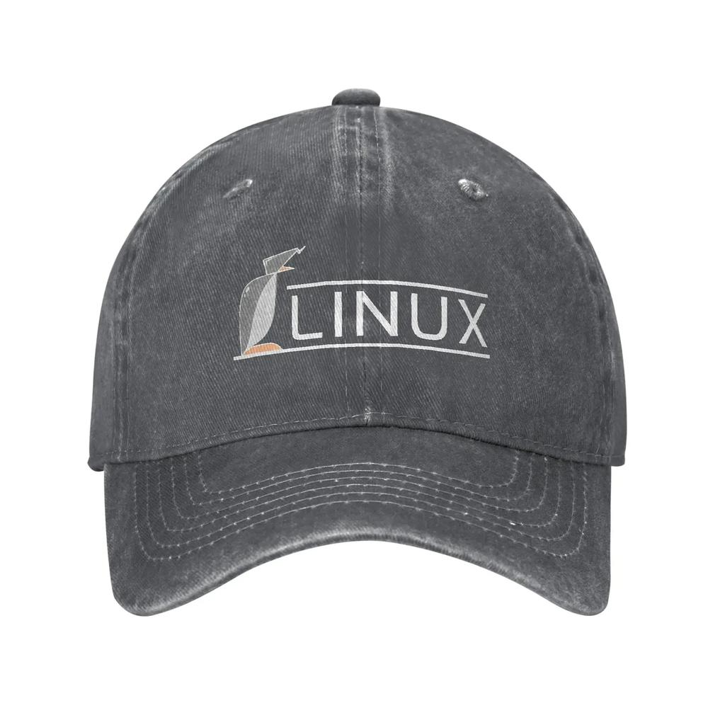 Linux Operating System Tux Penguin Casual Baseball Cap Summer Trucker Hat Sun Visor Hiking Cap Female Male Vintage Baseball Cap