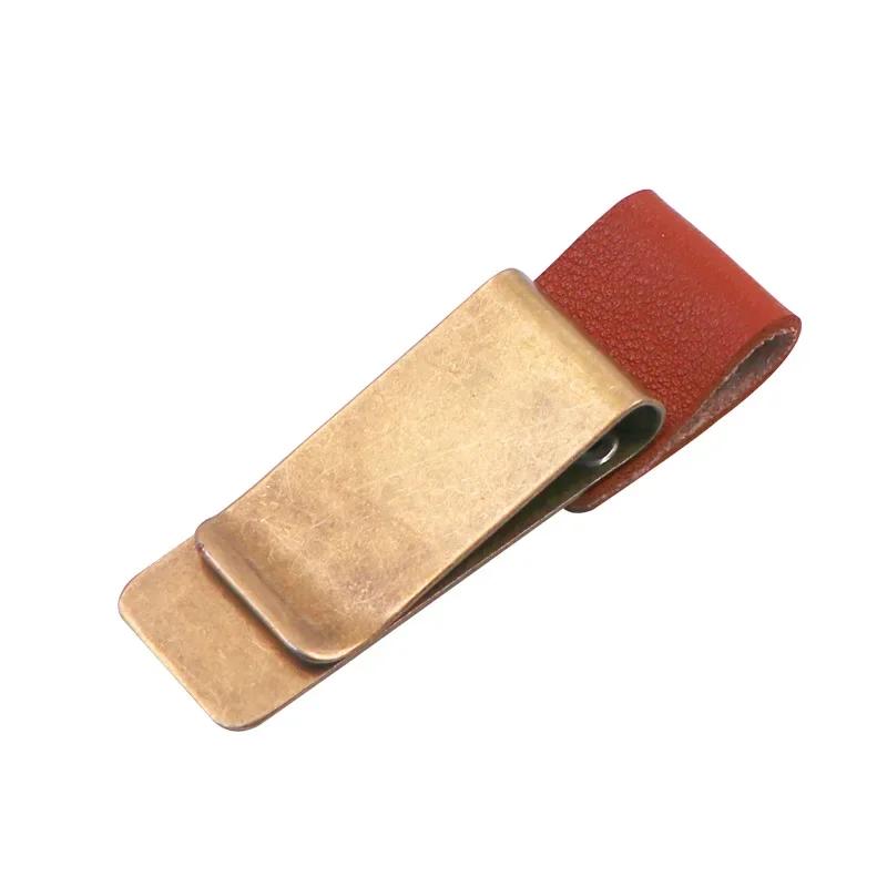 1pc Pen Loop For Notebook Retro Leather Journal Notebook Pencil Holder Bookmark With Metal Clip Clipboards Pen Holder Pen Clip