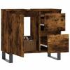 VidaXL Bathroom Cabinet Smoked Oak 65x33x60 Cm Engineered Wood 831617