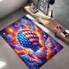 American Animal Pattern Square Carpet,Area Rug,Carpet Rug for Living Room Bedroom Sofa Playroom Decor,Non-slip Floor Mat,Holiday Birthday Gifts