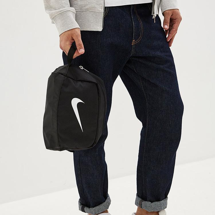 Nike Synthetic Material Polyester Clutch Toiletry Bag Regular Unisex Black Casual BA5198-010