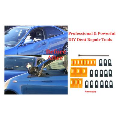 Auto Dellen Ausbeulwerkzeug Set Karosserie Lackfreies Klebe Reparaturwerkzeug 90° Biegbares Zuschneidbares Block-Kit Zubehör Motorrad Universal