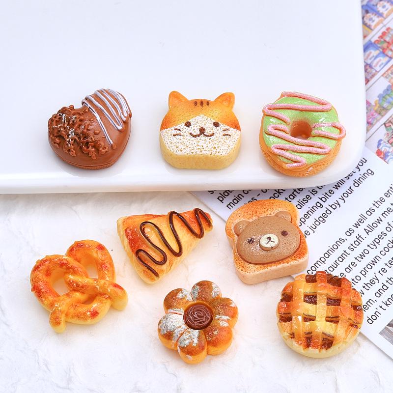 Cartoon Resin Chocolate Candy Hair Clip & Croc Charms DIY Ornaments
