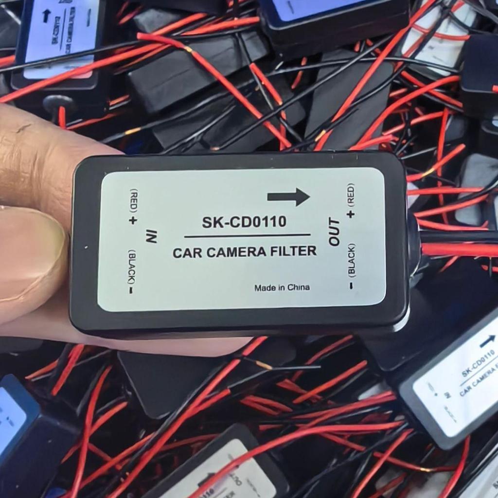 1pc DC 12V Power Car Rear View Camera Power Relay Capacitor Rectifier Auto Car Camera Filter Relay Capacitor Filter Connector