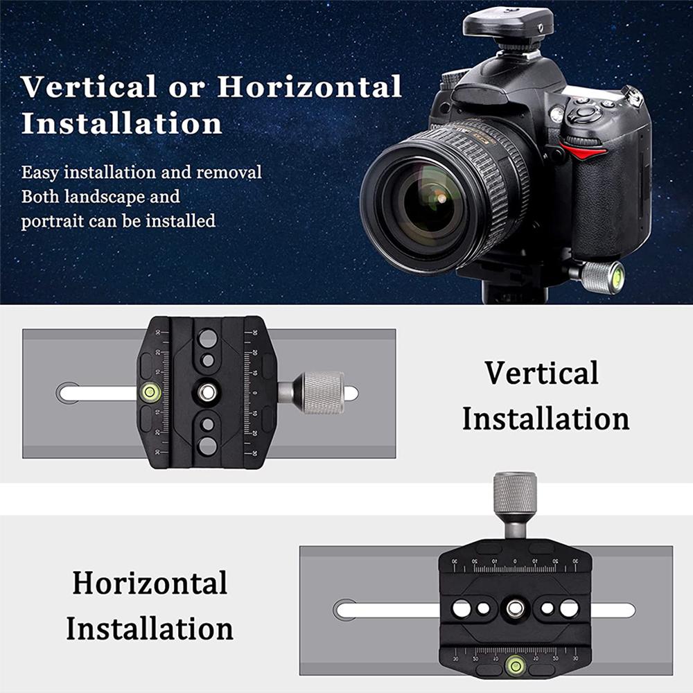 70mm Quick Release Clamp for Tripod Ballhead Universal Quick-Change Seat