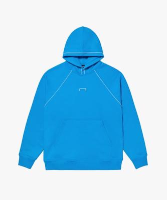 Small Logo Piping Hoodie-Blue