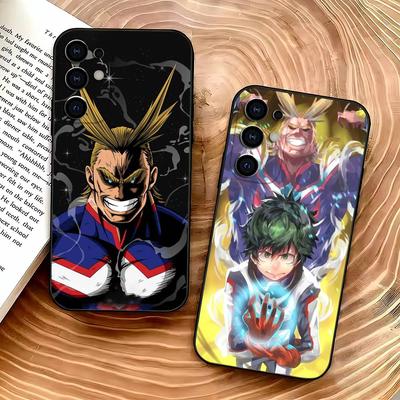 A-All Might T-Toshinori Yagi Phone Case For Samsung S25,S24,S21,S22,S23,S30,Ultra,S20,Plus,Soft Silicone Black Cover