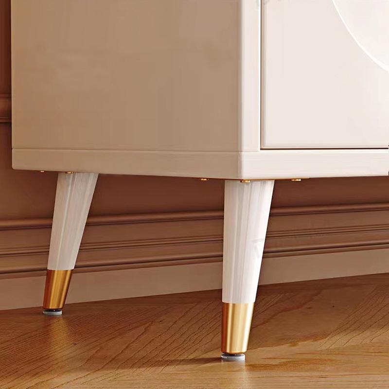 2Pcs Furniture Legs, White Metal Sofa Legs Modern Furniture Support Feet Replacement Leg for Couch Chair Ottoman Cabinet Table