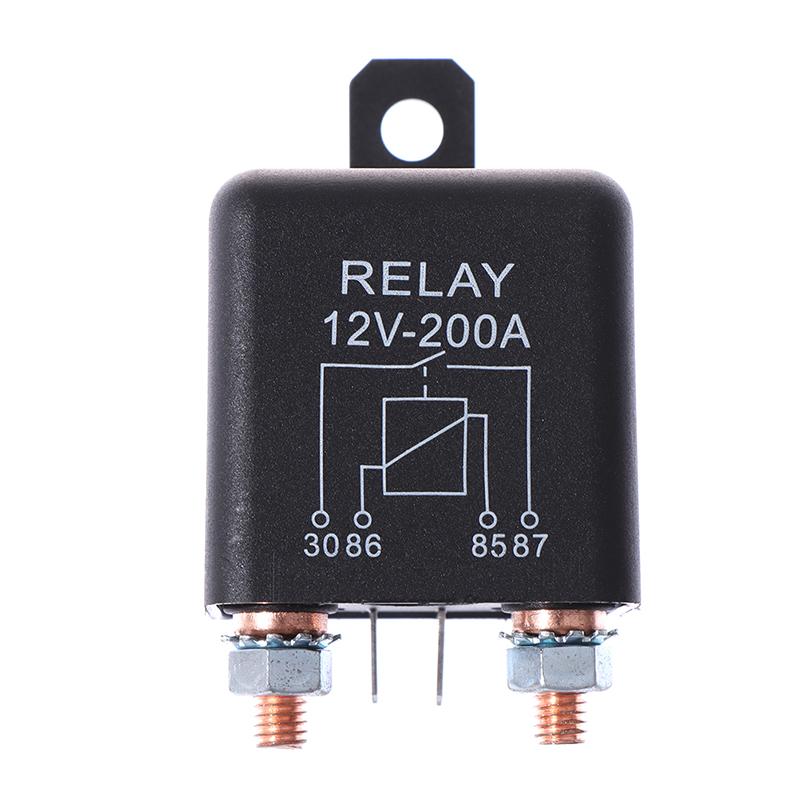 

NEW Off-Road & Automotive Marine Power Relay, Heavy Duty 12V 200A 4-Pin for High-Current Applications, Water-Resistant & Durable