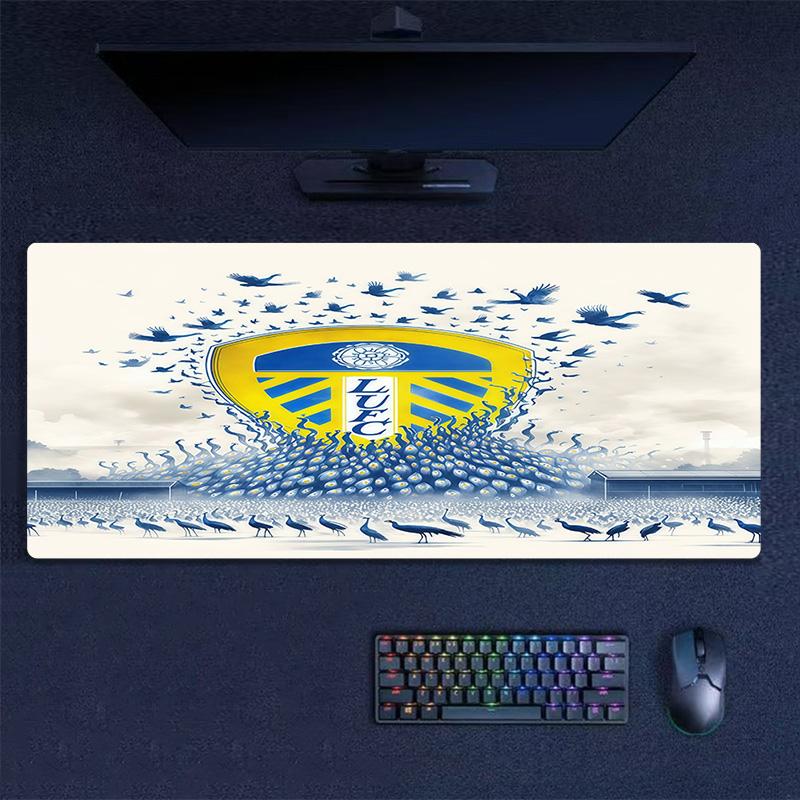 Leeds United Print Cushion Non-slip Laptop Tablet Big Mousepad XXL Mat Mini PC Playmat With Lock edge