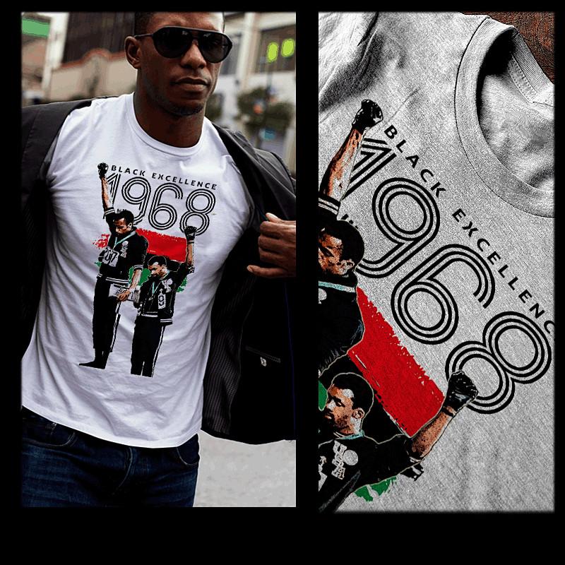 

Black Fist T-Shirt Black History Month Panafrican melanin Civil Rights Africa XL