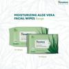 Himalaya Aloe Vera Facial Wipes 25 Count Moisturizing Cleansing Wipes for Soft Glowing Skin Gentle Refreshment