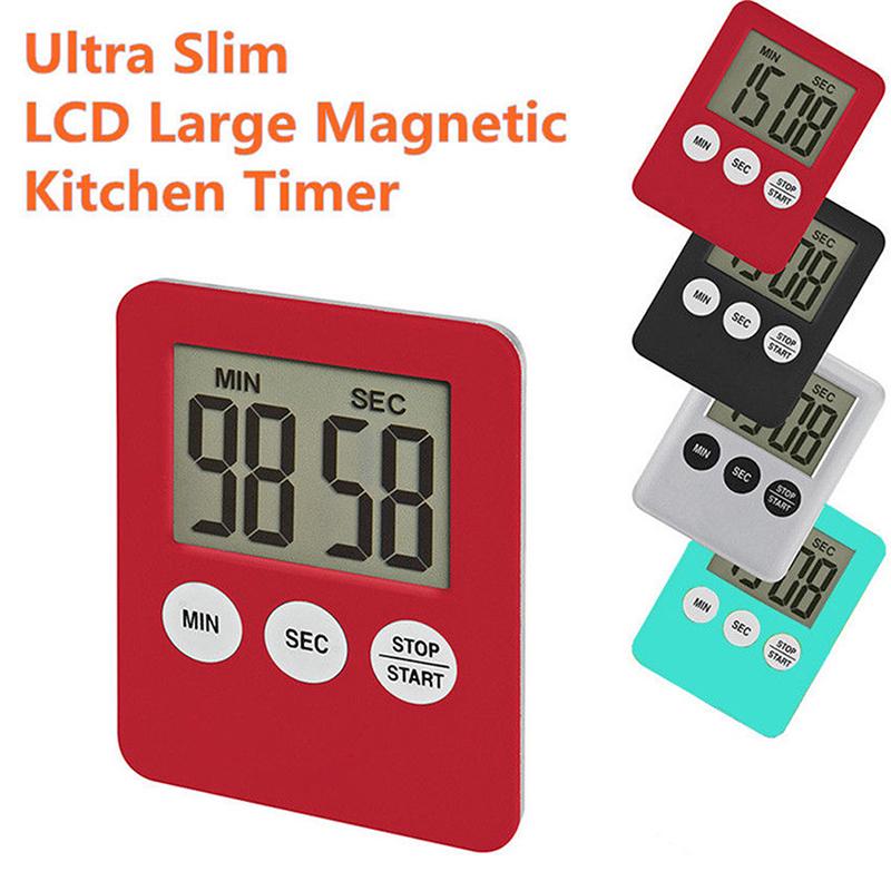 Large Lcd Digital Kitchen Cooking Timer Count-Down Up Clock Alarm Magnetic
