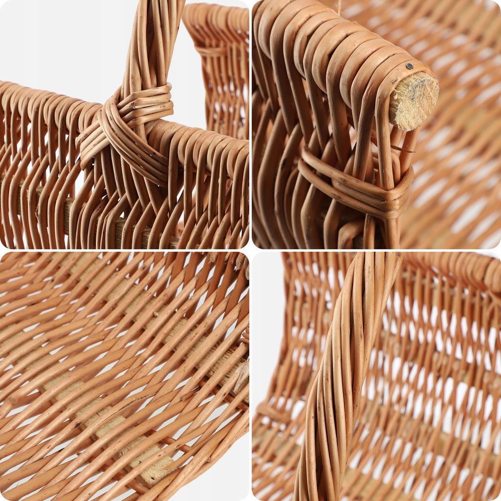 KADAX Wicker Basket For Firewood