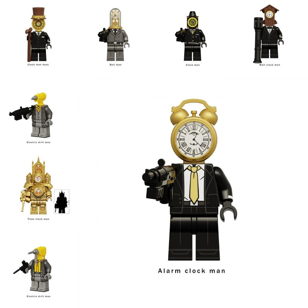 Skibidi Building Toilet Block Figurines Kids Assembly Toys Early Gift Education